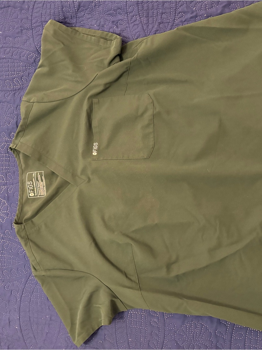 4X FIGS women’s Deep Green Scrub set
